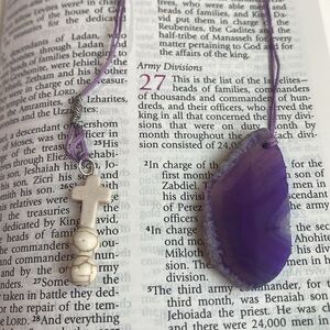 Purple Agate Pendant bookmark
